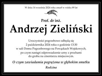 Andrzej Zieliński (1934 - 2024)