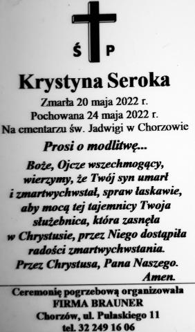 Dzisiaj dołączyła do Ciebie żona Krystyna. Spoczywajcie w pokoju. Zawsze będziecie w naszej pamięci.