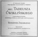 Nekrolog, Rzeczpospolita 8 września 2010 r.